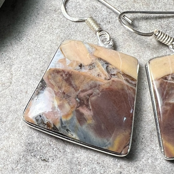 Butterfly jasper earrings (Z-6) - Picture 11 of 13